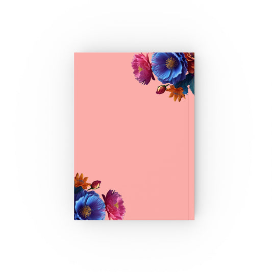 Elegant Floral Journal, Make it Plain Hardback Notebook, Gifts for Writers, Stylish School Supplies, Creative Journaling