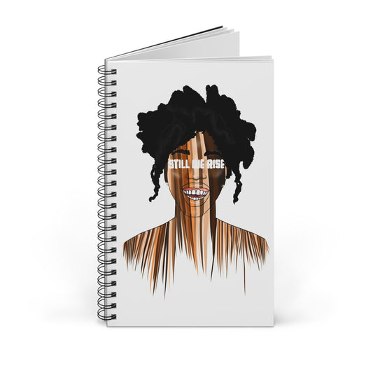 Inspirational Spiral Journal, Motivational Notebook, Self-Care Journal, Black Empowerment Gift, Unique Writing Journal